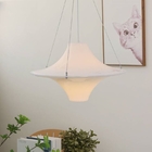 Italian Cream Style LED Pendant Light Designer Dining Simple Acrylic Flying Saucer Replic Lamp(WH-AP-596)
